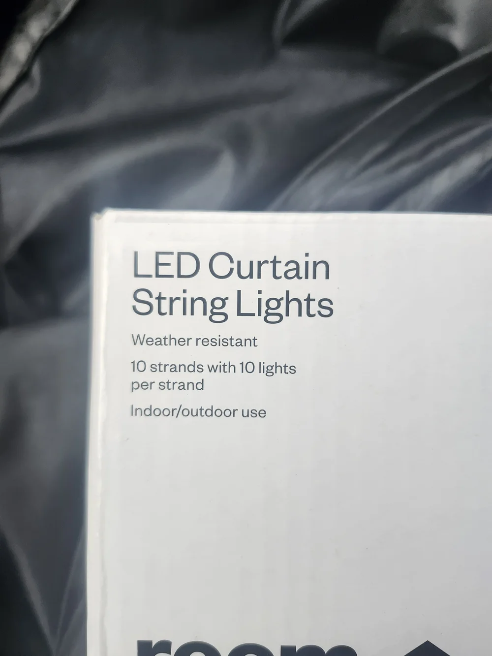 Room Essentials White LED Curtain String Lights - 100 Count